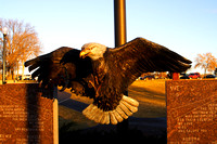 Bronz Eagle honoring all who gave their lives for us.